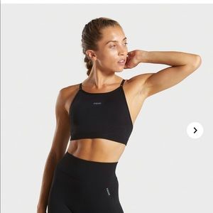 Black Gymshark Flex Strappy Sports Bra